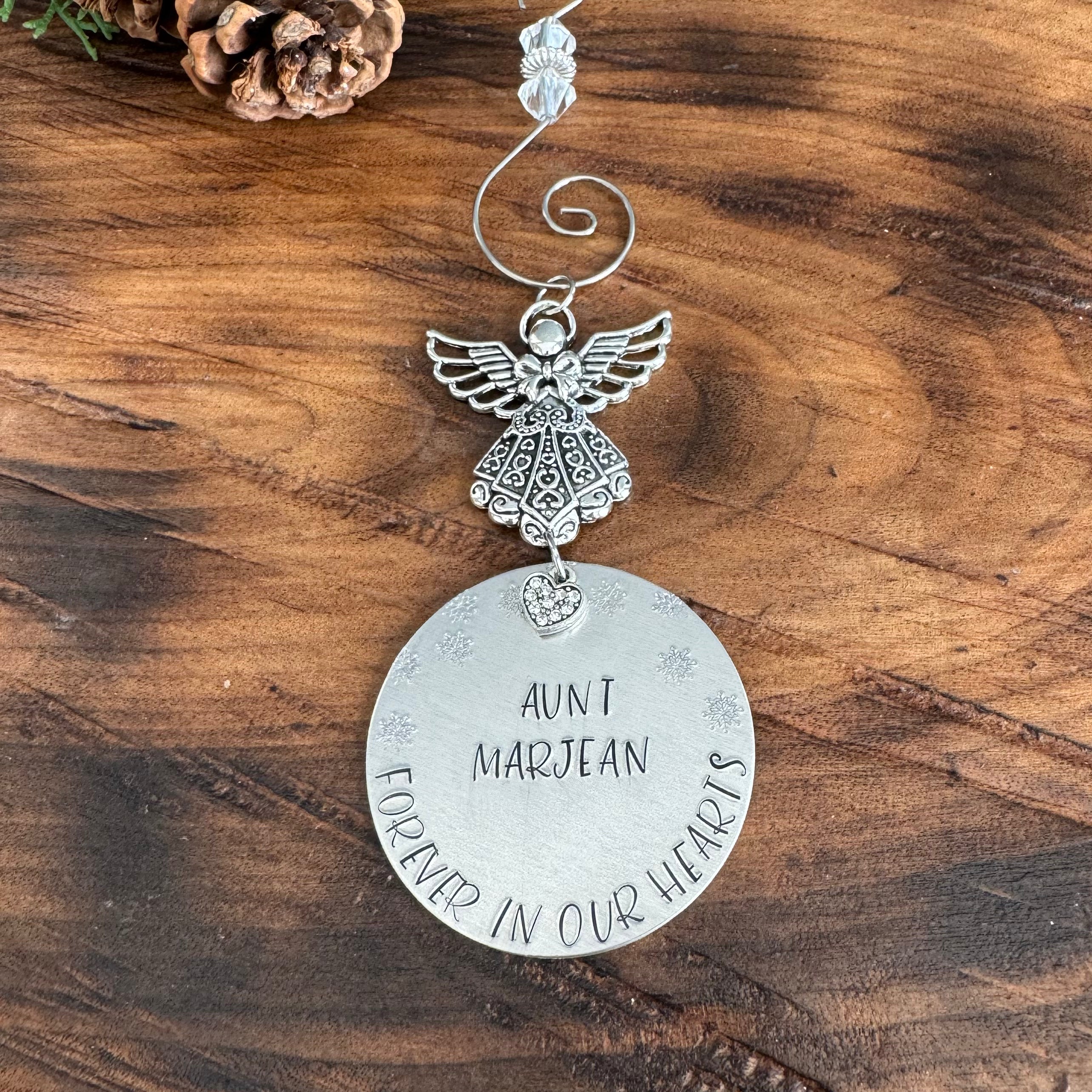 "FOREVER IN OUR HEARTS" ANGEL ORNAMENT