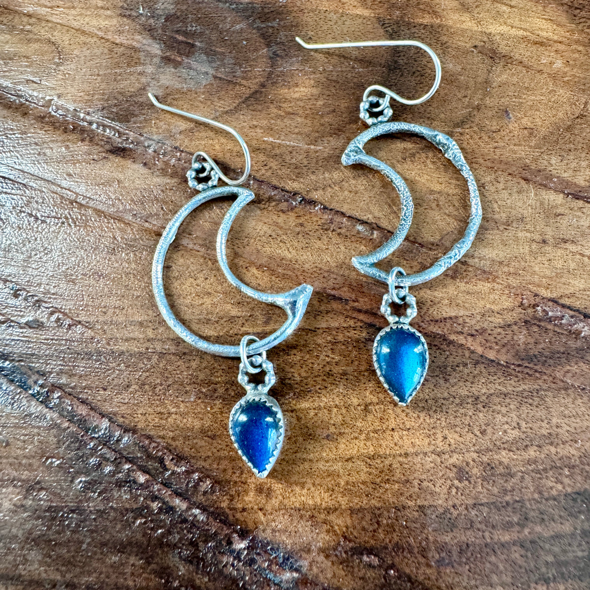 Crescent Moons with Labradorite Drops – Jammin Hammer