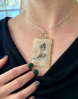Montana Agate Druzy Statement Pendant