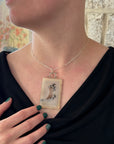 Montana Agate Druzy Statement Pendant
