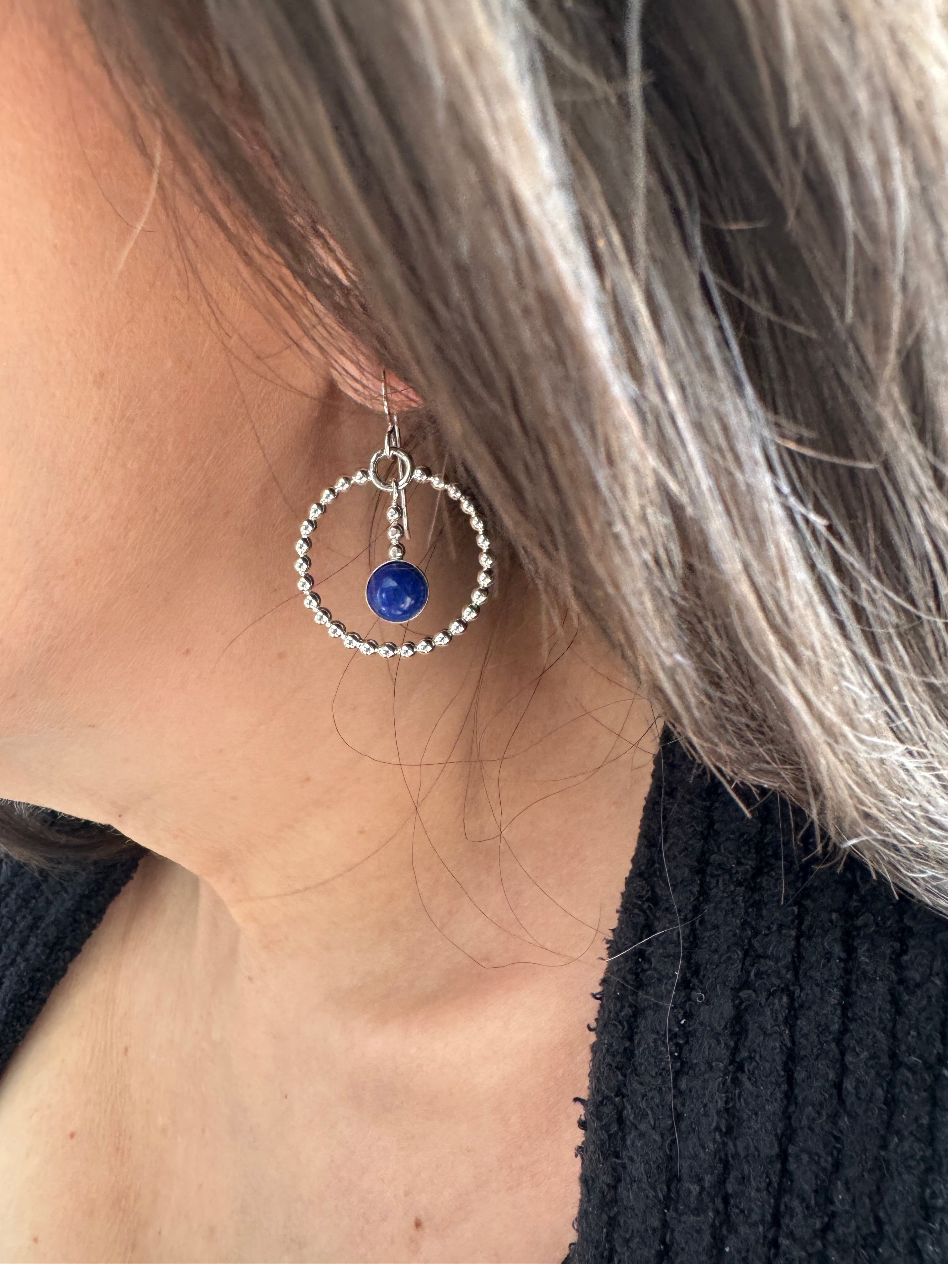 Lapis Lazuli Dangle Earrings