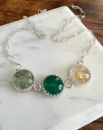 Triple Stone Necklace