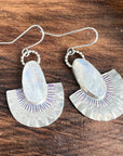 Moonstone Fan Earrings