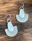 Moonstone Fan Earrings