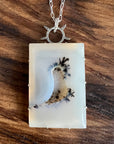 Montana Agate Druzy Statement Pendant