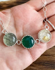 Triple Stone Necklace