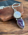 Moonstone Eye and Amethyst