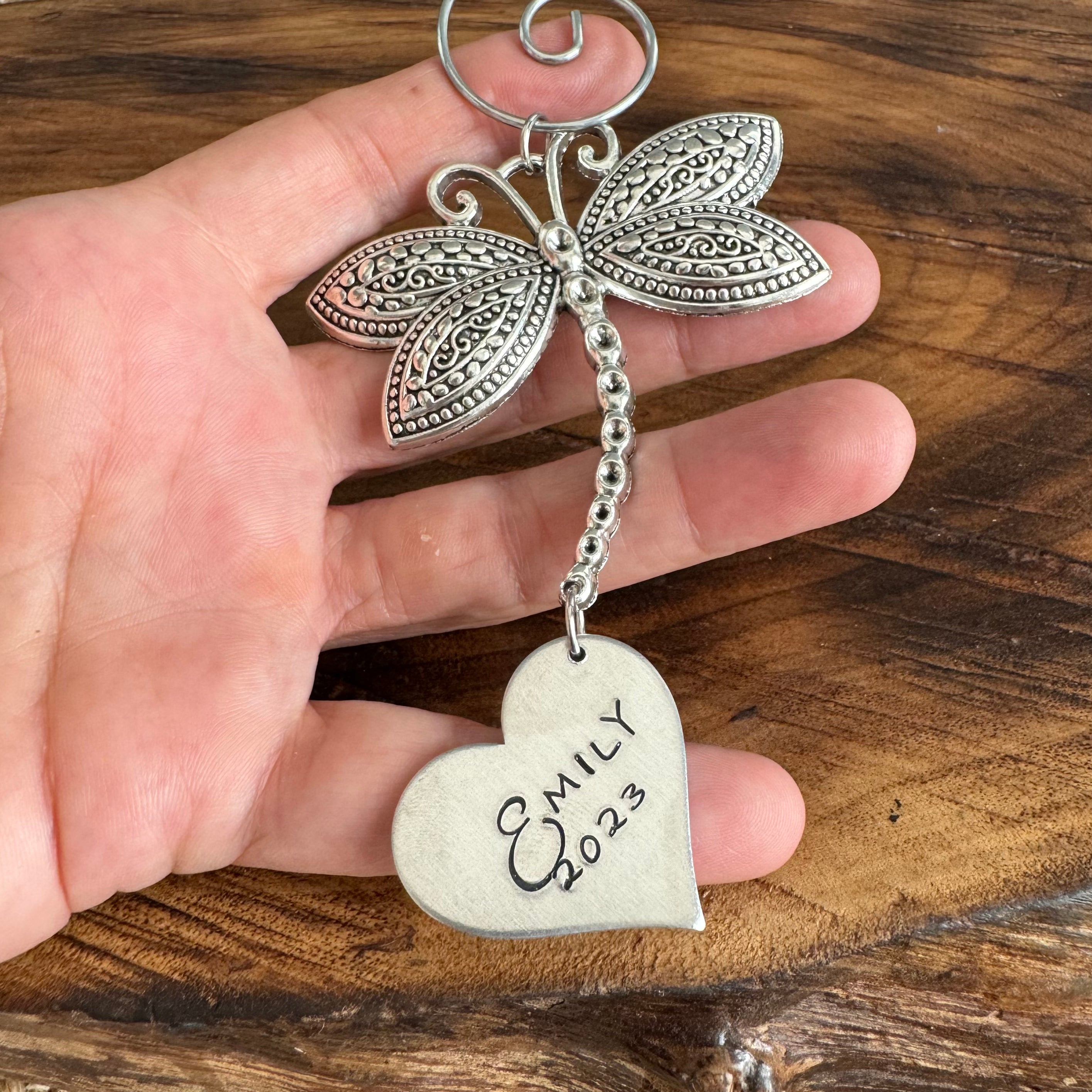 DRAGONFLY ORNAMENT WITH NAME, DATE OR WORD