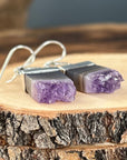 Amethyst Druzy Earrings