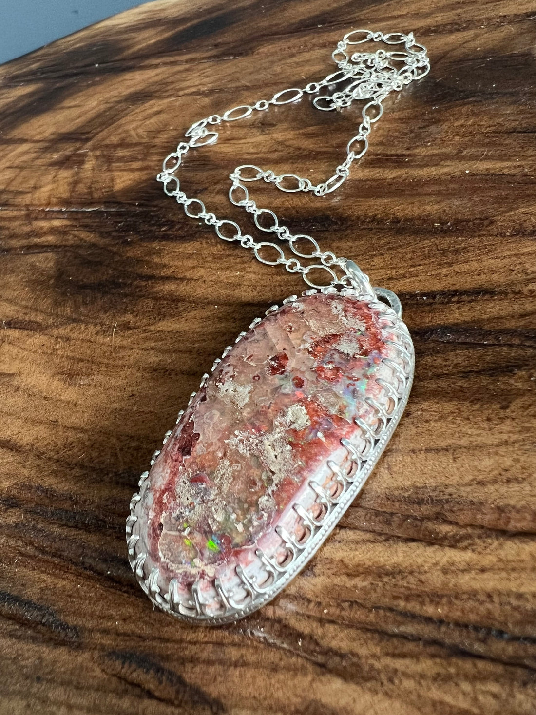 Big Fire Opal Pendant