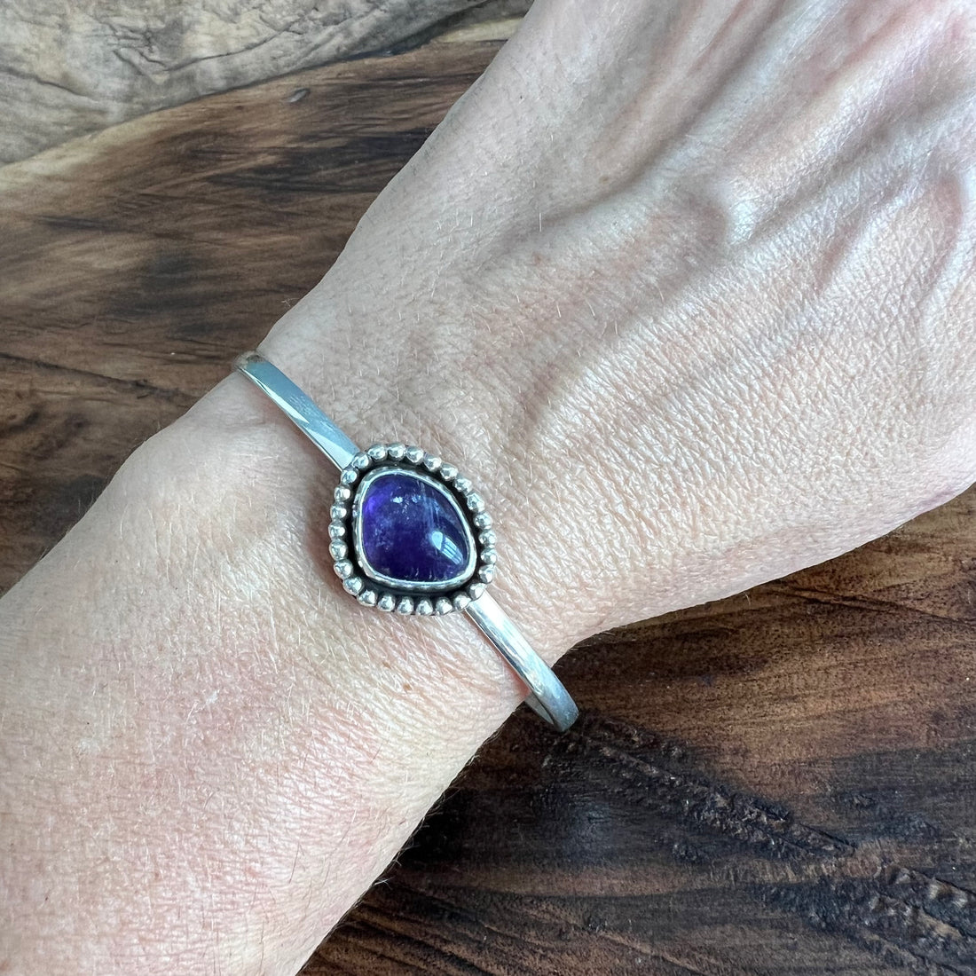 Amethyst Cuff Bracelet