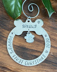 PERSONALIZED PUPPY’S FIRST ORNAMENT
